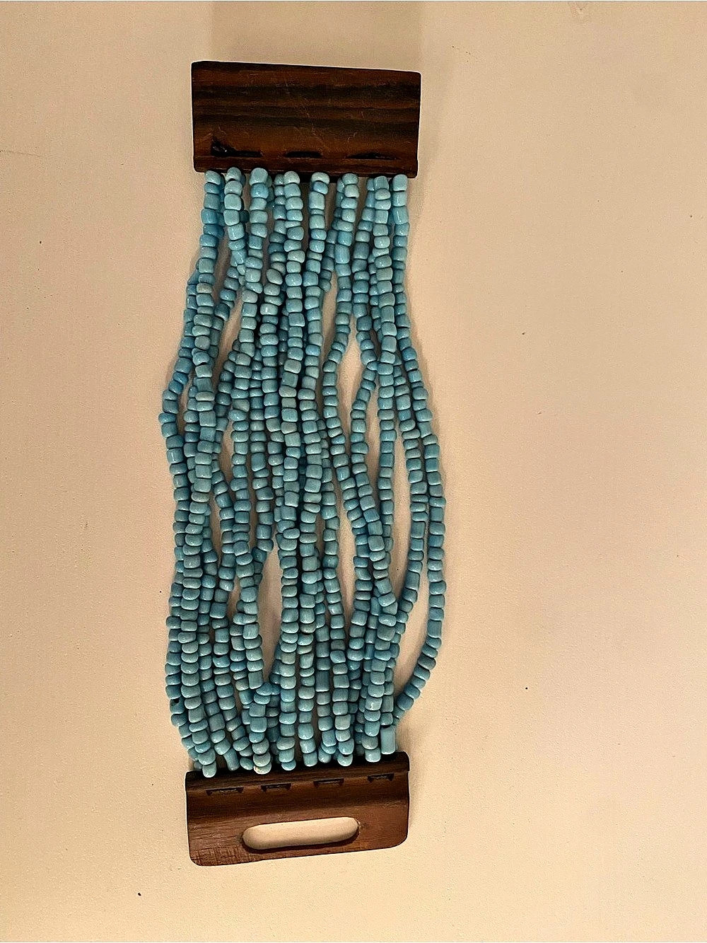Blue & Brown Beaded bracelet